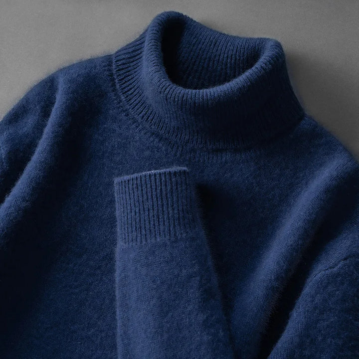 Pull en cachemire chic à col roulé