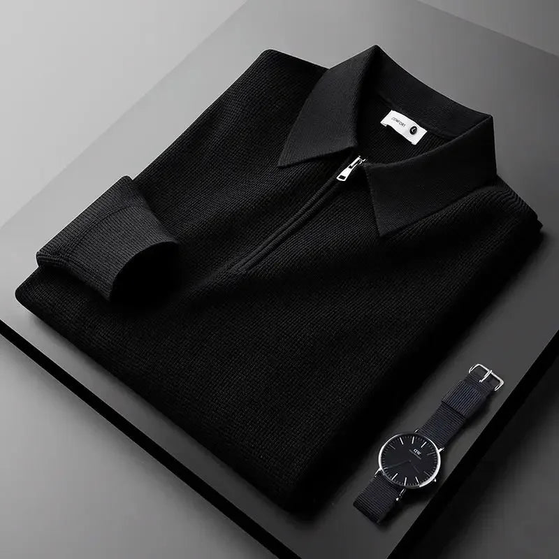 Pull homme chic avec fermeture éclair