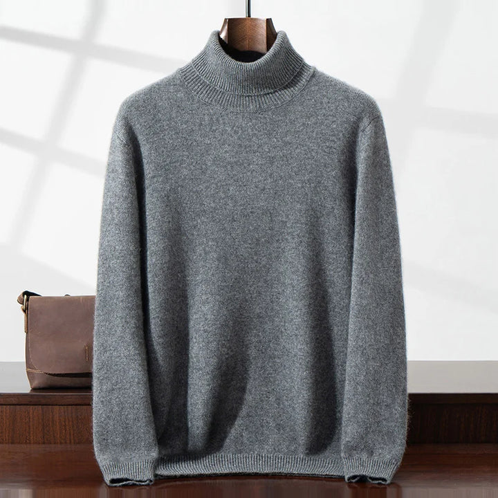 Pull en cachemire chic à col roulé