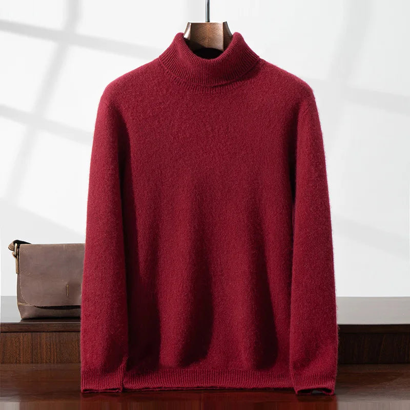 Pull en cachemire chic à col roulé