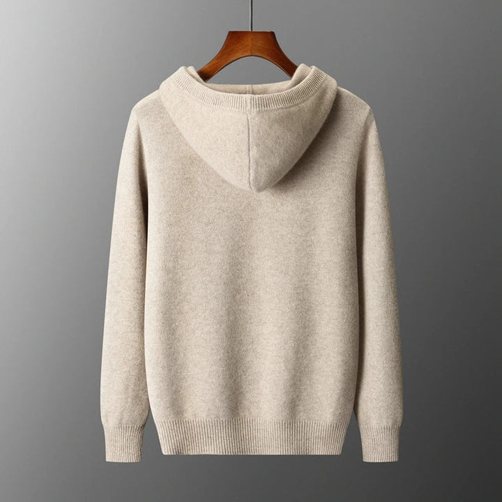 Pull à capuche chic en laine mérinos