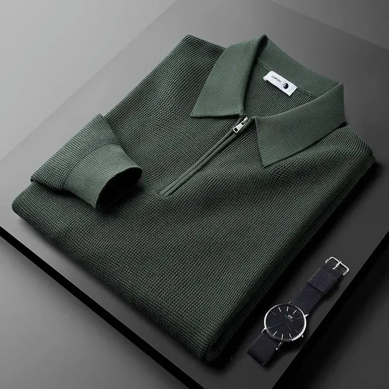 Pull homme chic avec fermeture éclair