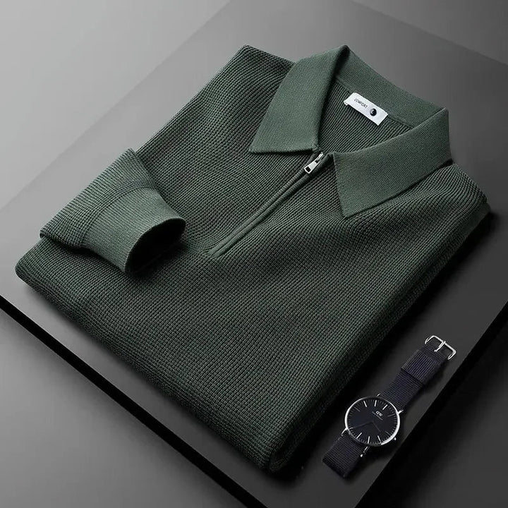 Pull homme chic avec fermeture éclair