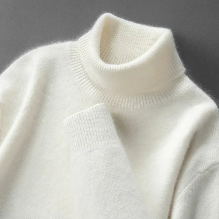 Pull en cachemire chic à col roulé