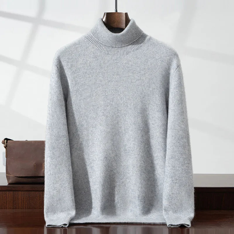 Pull en cachemire chic à col roulé