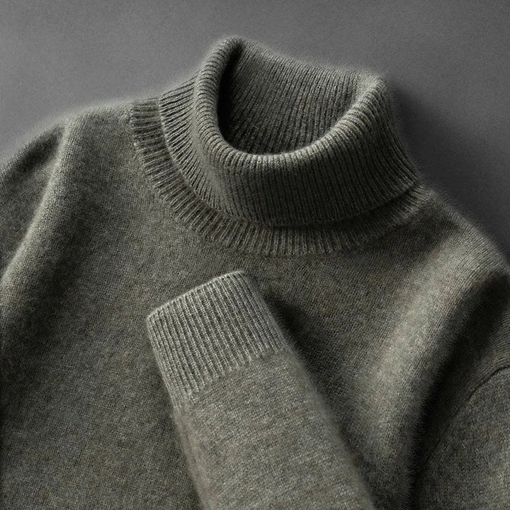 Pull en cachemire chic à col roulé