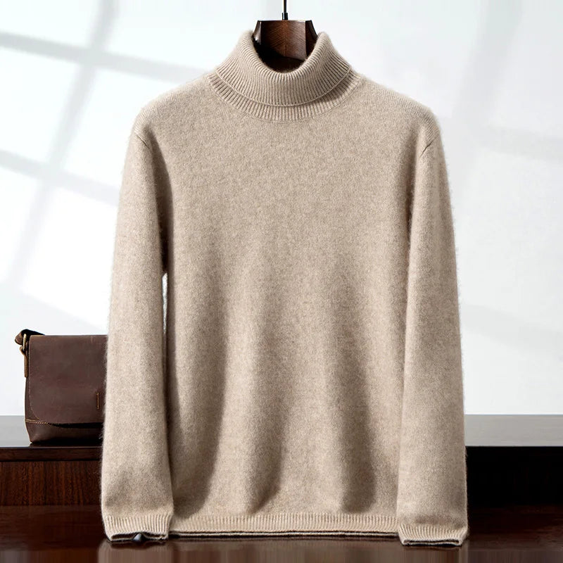 Pull en cachemire chic à col roulé