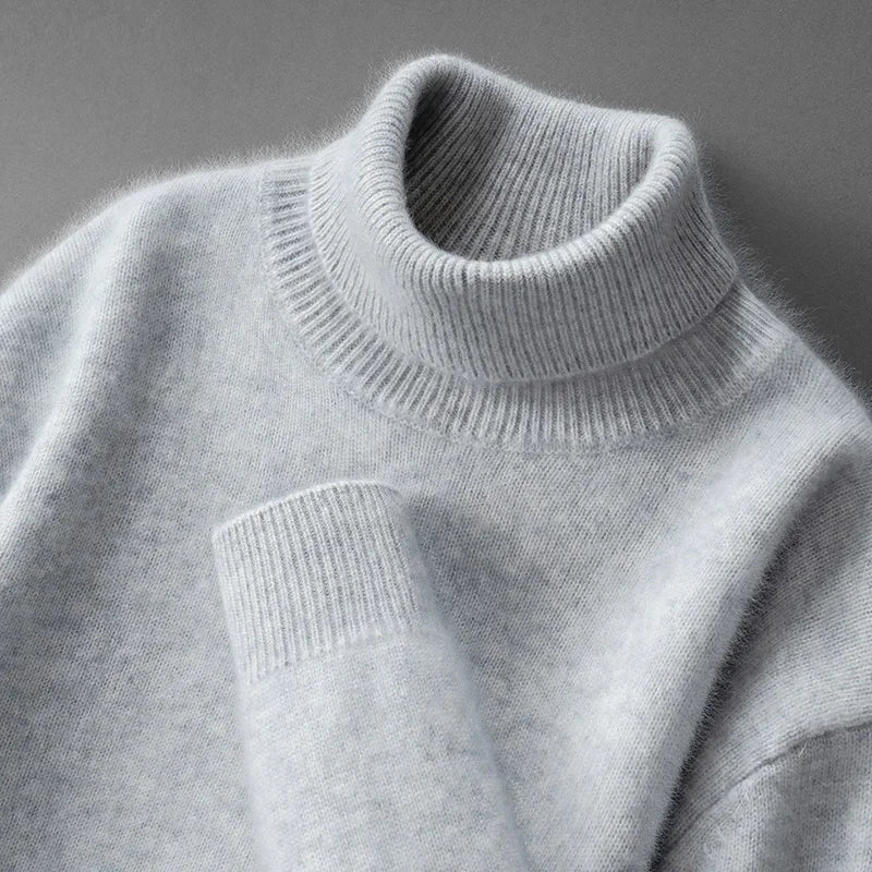 Pull en cachemire chic à col roulé