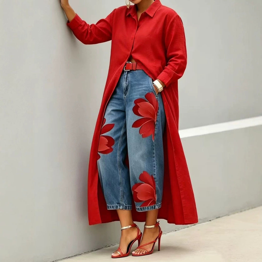 FLORA | Jeans Amples + Chemise GRATUITE