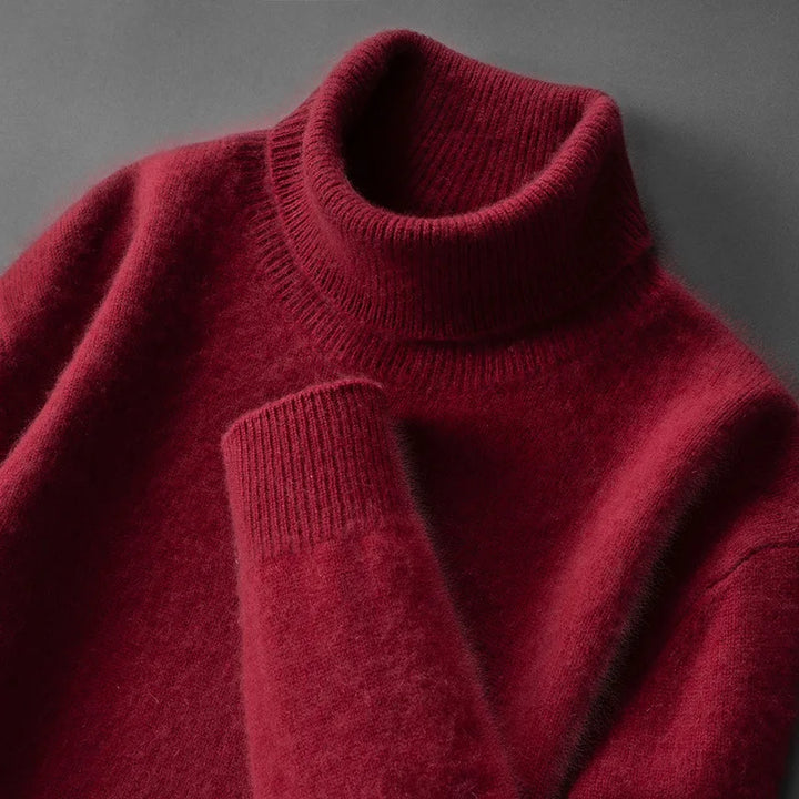 Pull en cachemire chic à col roulé