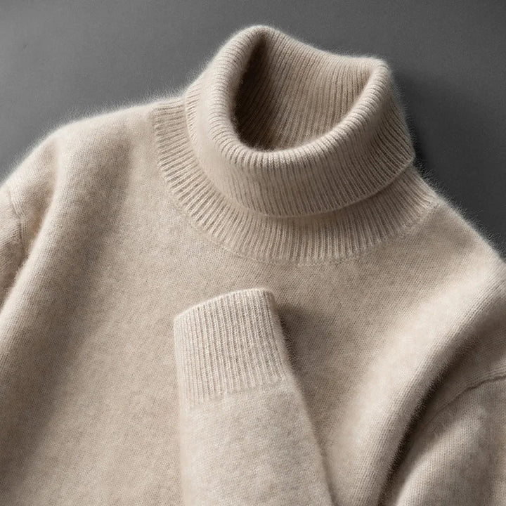 Pull en cachemire chic à col roulé