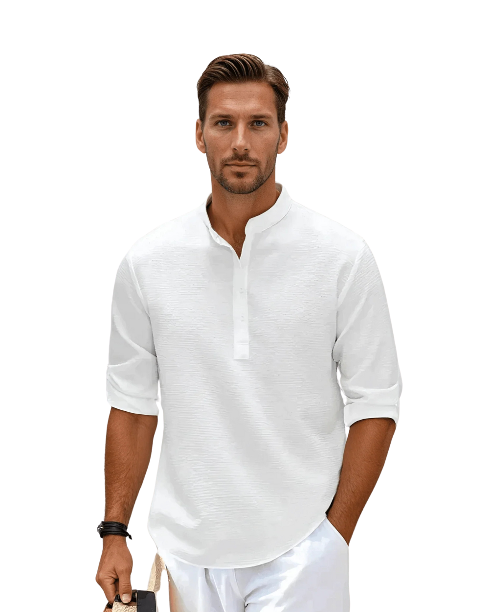 Chemise Polo à Manches Longues