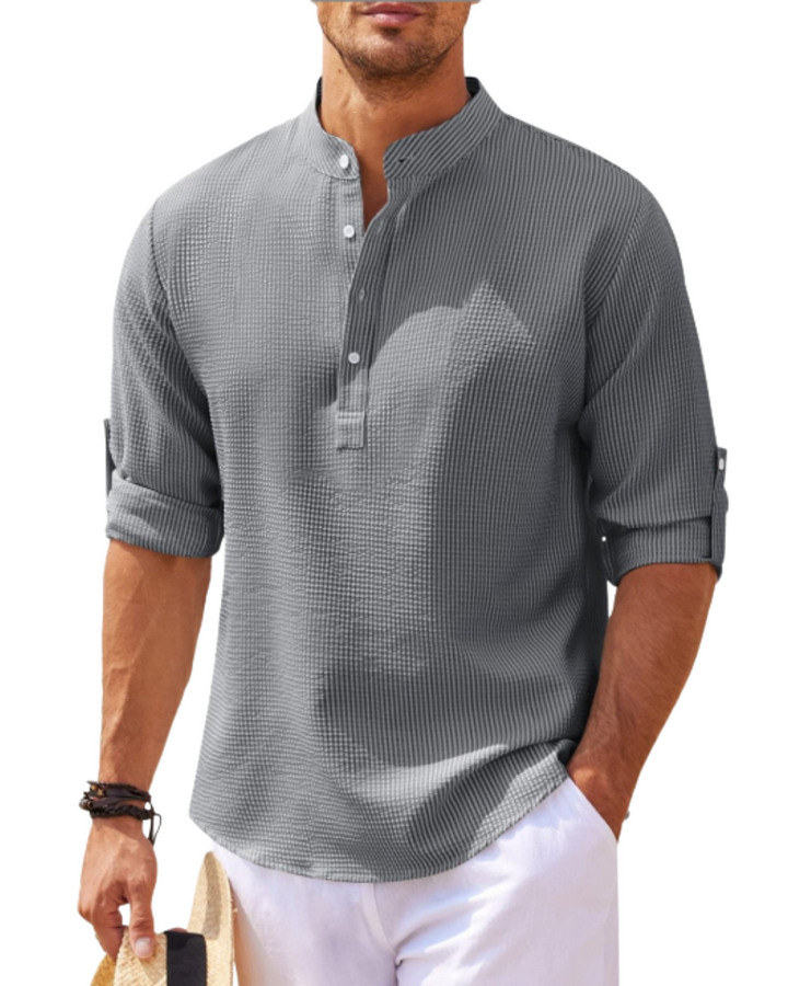 Chemise Polo à Manches Longues