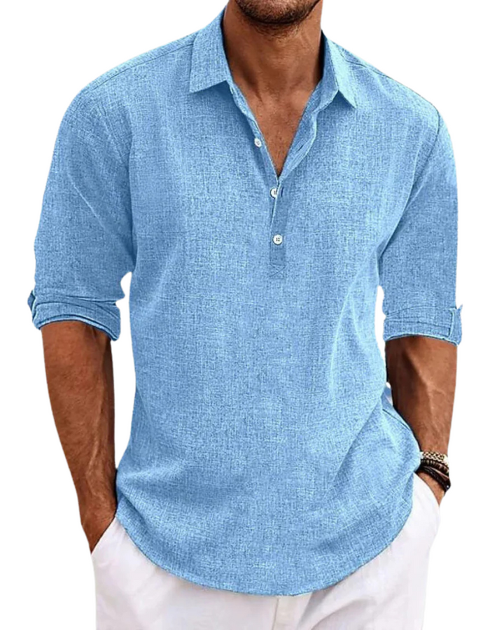 Classique Chemise en Coton Sable