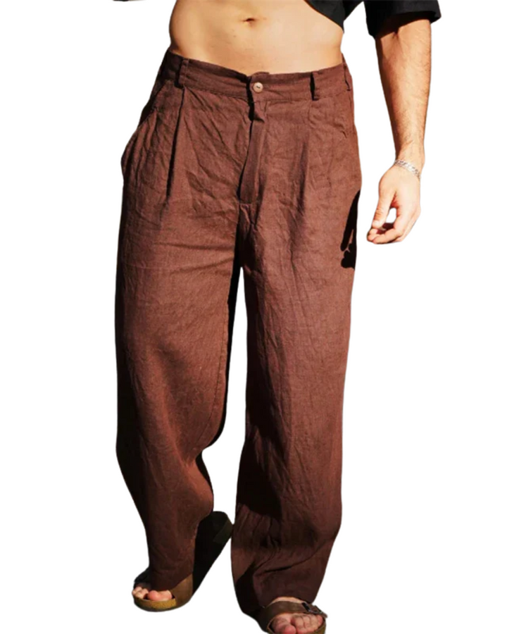 Chic Pantalons en Lin Décontractés
