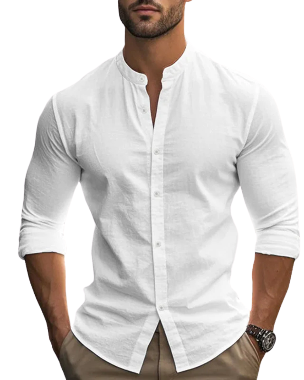 Chemise en lin légère et aérée