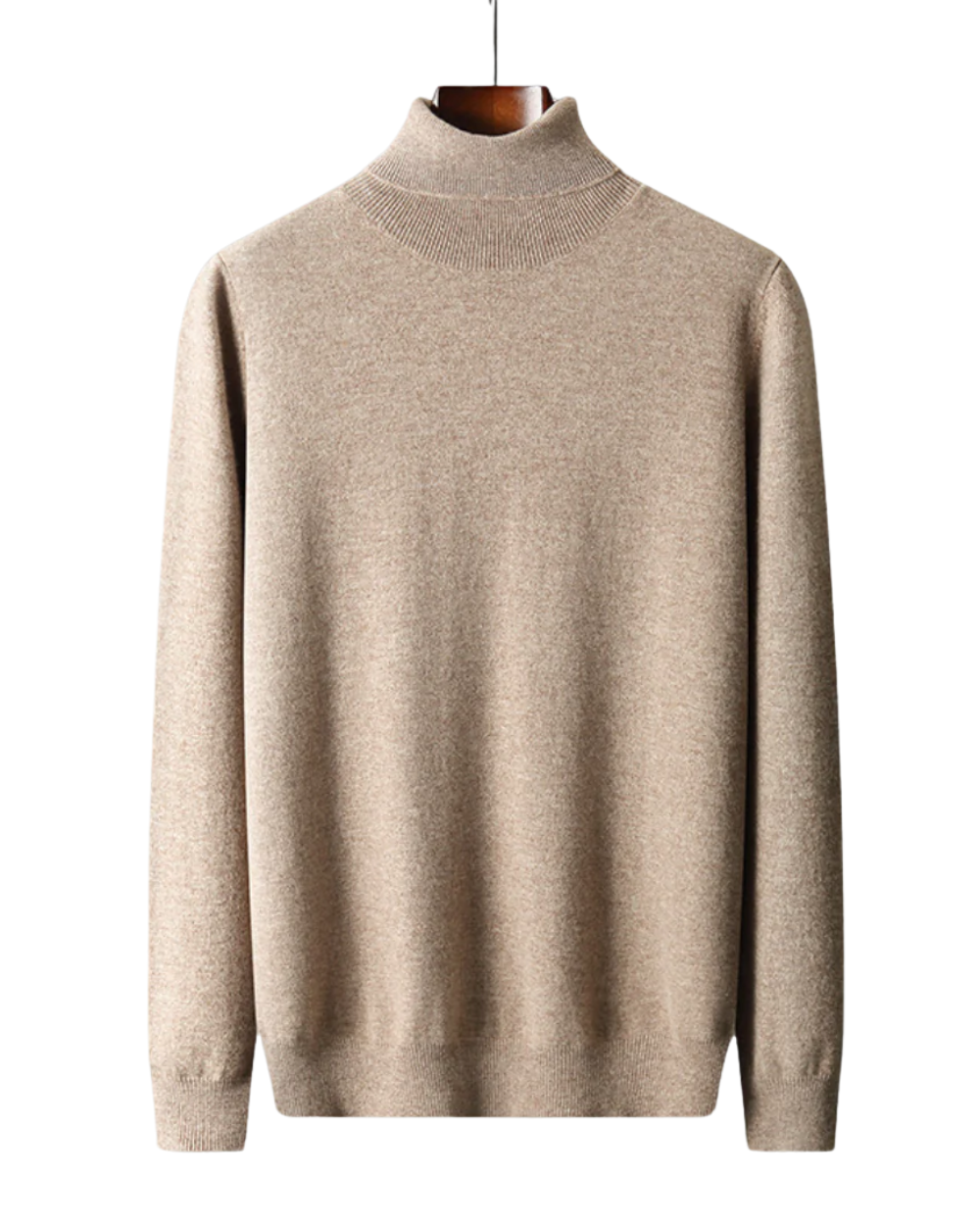 Cagliari: Pull en Laine Mérinos avec Col Haut