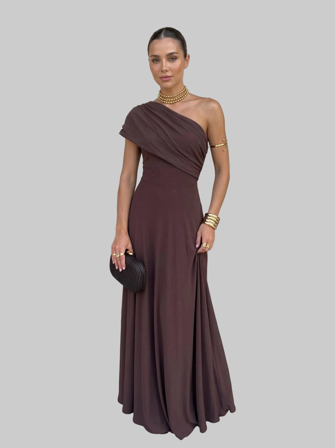 Robe élégante sans manches en maille