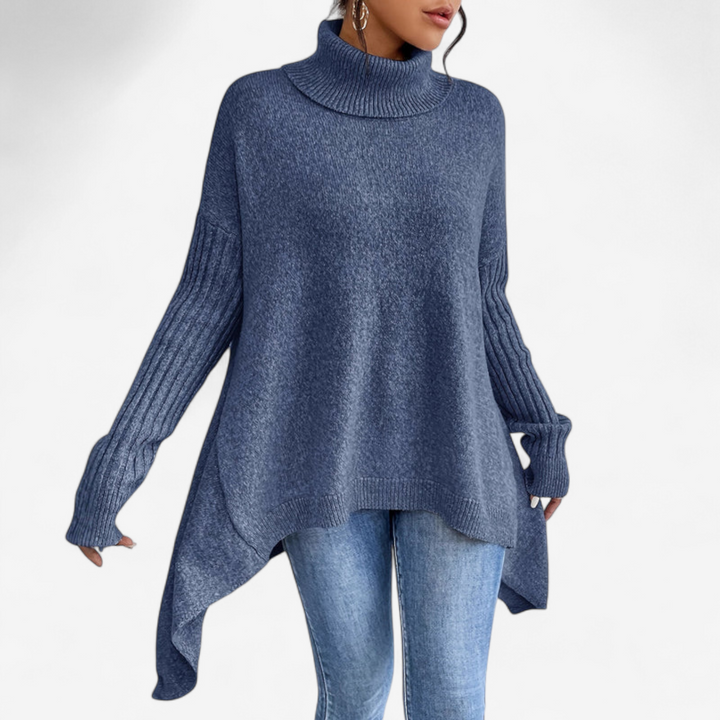 Frédérique | Pull Doux à Col Roulé