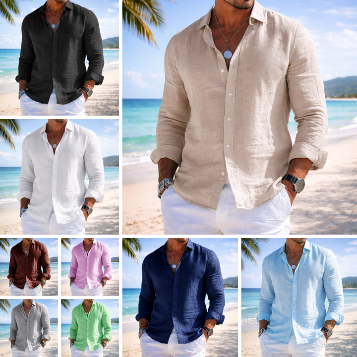 Bruno | Chemise en Lin Classique Sophistiquée