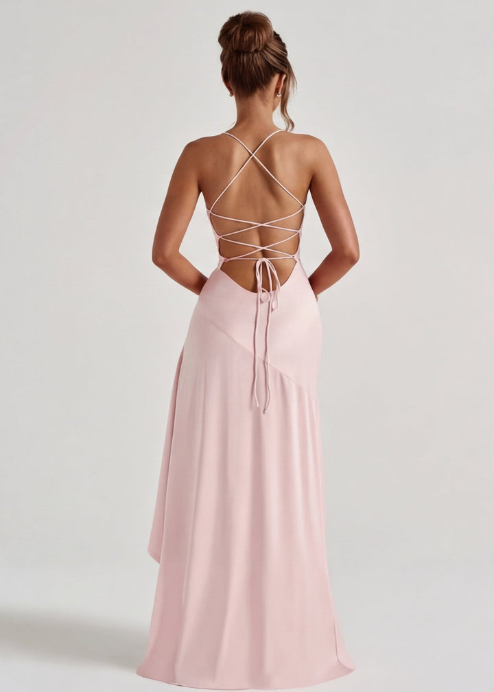 Aria | Robe longue drapée