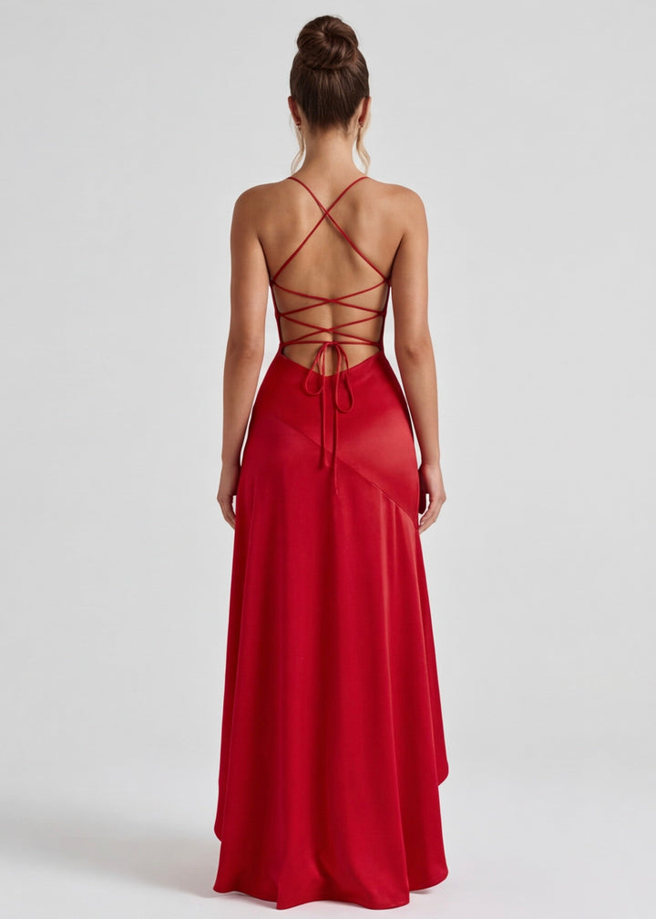 Aria | Robe longue drapée
