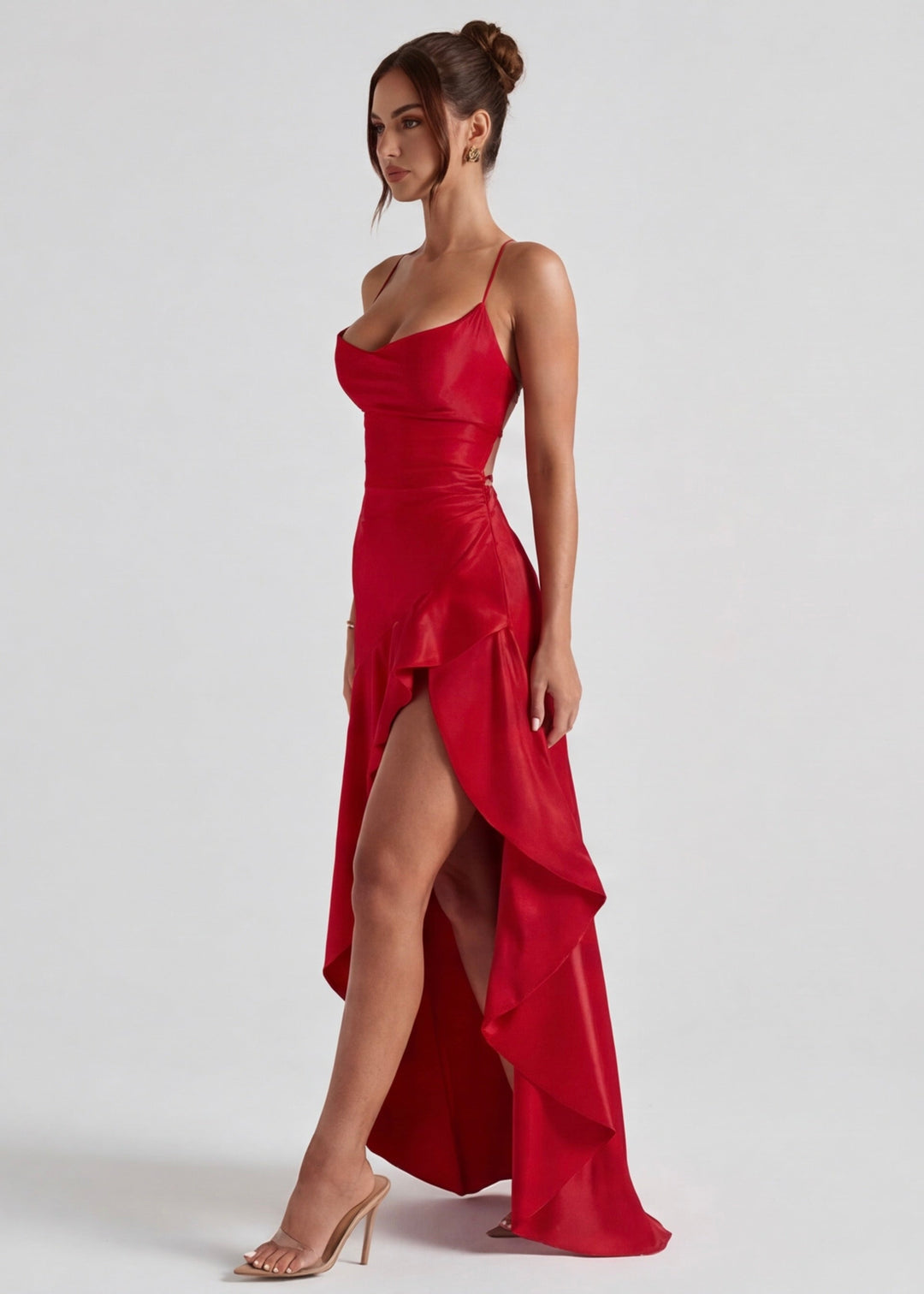 Aria | Robe longue drapée