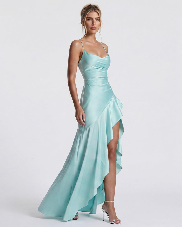 Aria | Robe longue drapée