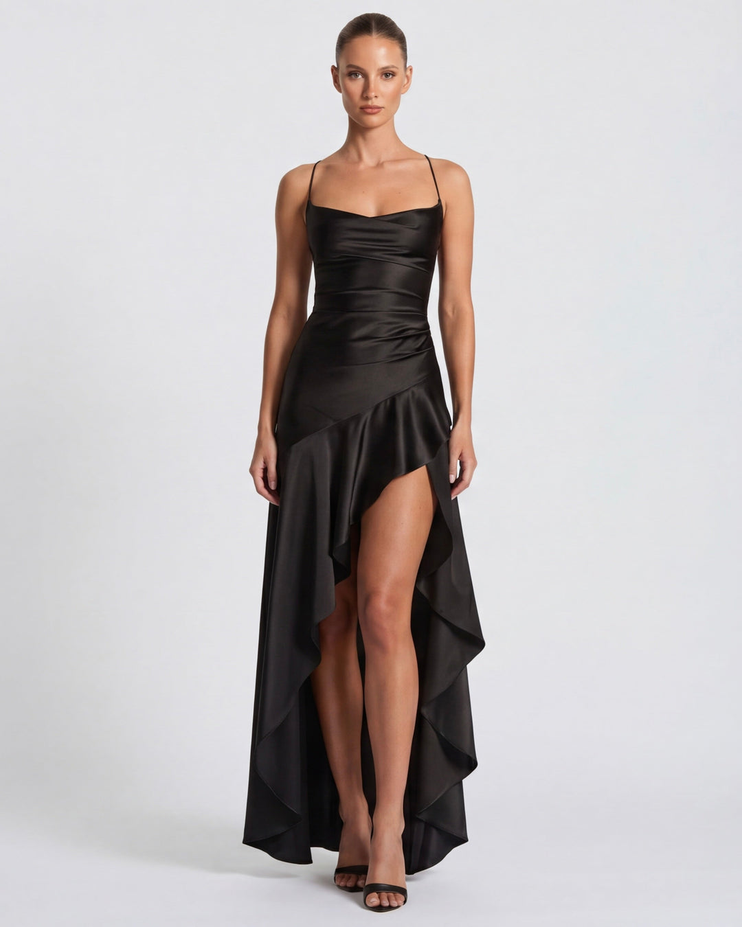 Aria | Robe longue drapée