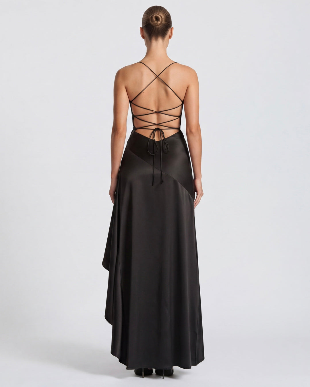 Aria | Robe longue drapée