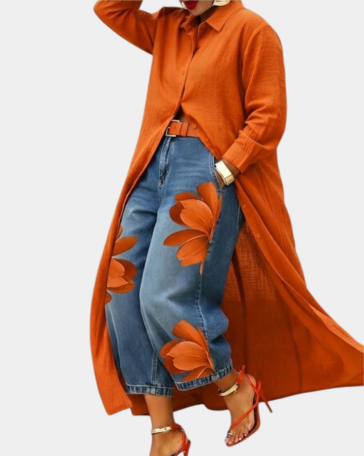 FLORA | Jeans Amples + Chemise GRATUITE