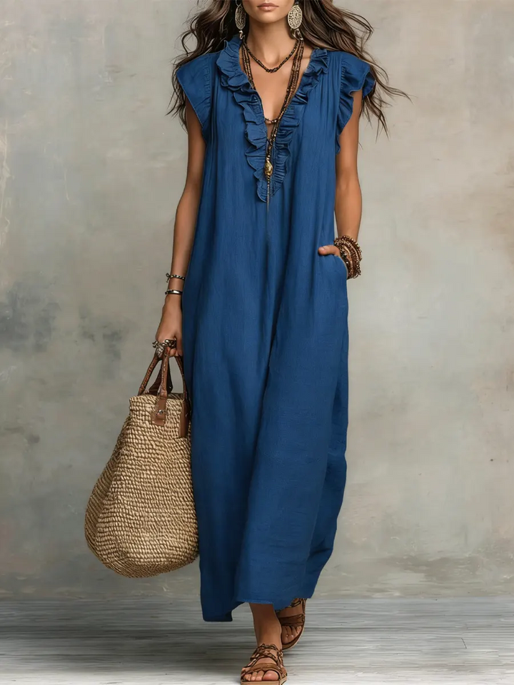 Camelia | Robe longue bohémienne