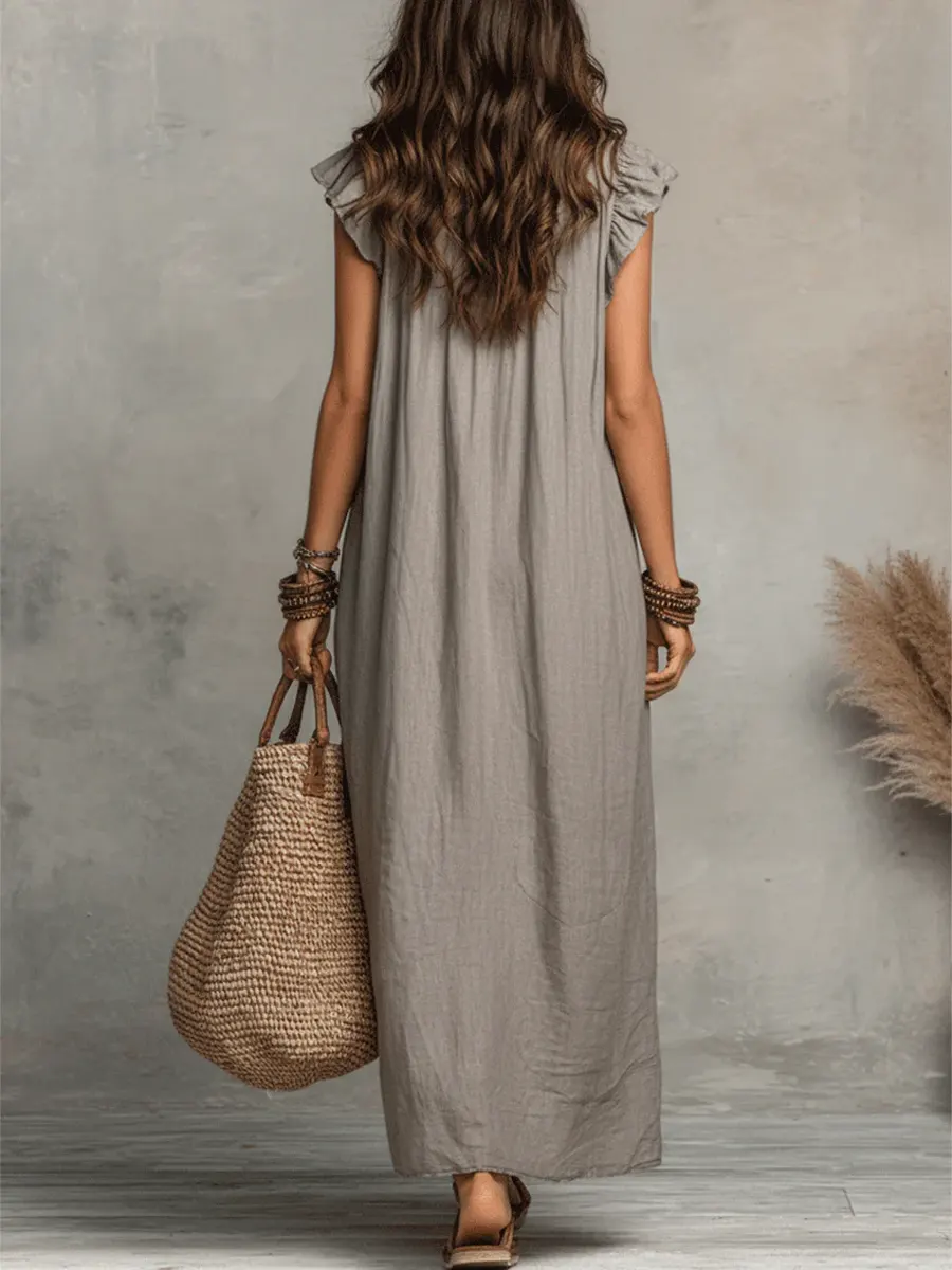Camelia | Robe longue bohémienne