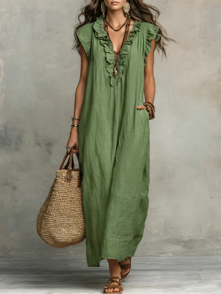 Camelia | Robe longue bohémienne