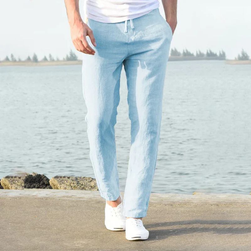 Pantalons décontractés en lin