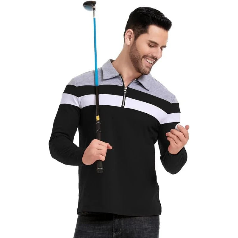 Pull chic à zip rayé