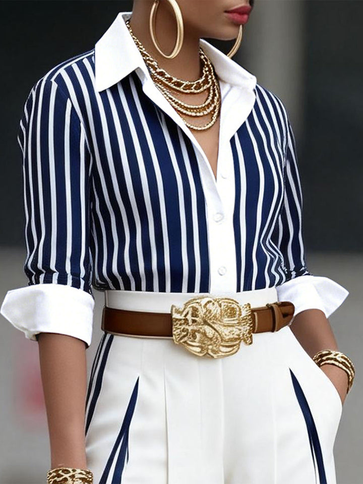 Ensemble chemise et pantalon + Ceinture offerte