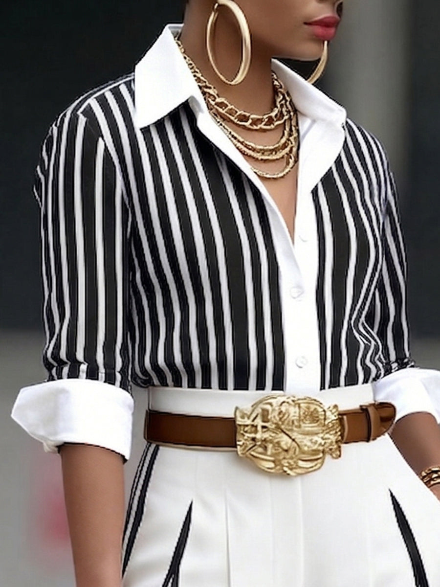 Ensemble chemise et pantalon + Ceinture offerte