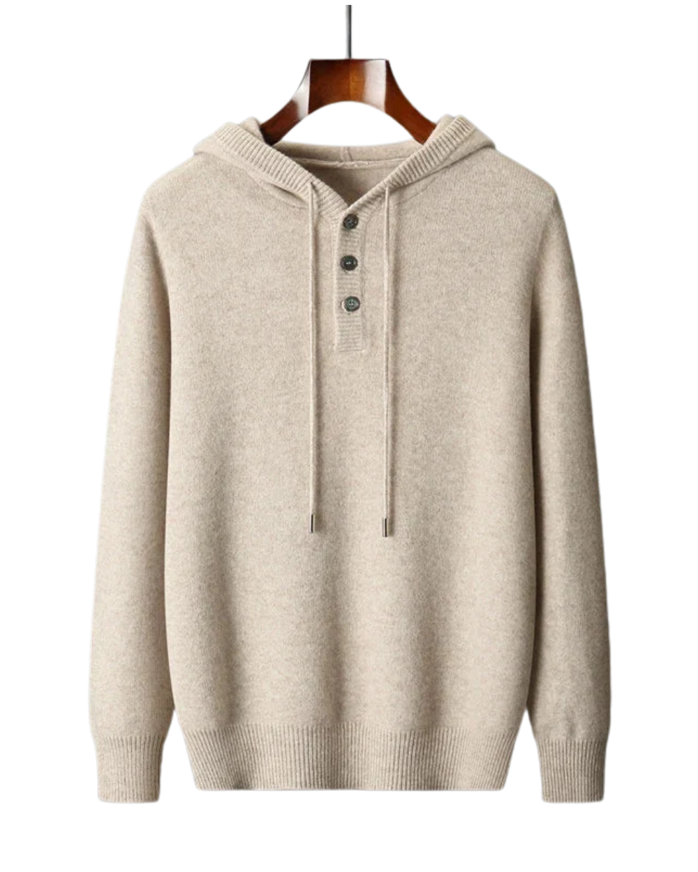 Pull à capuche chic en laine mérinos